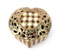 Rhinestone Heart Keepsake Jewelry Box