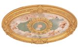 Cherubs Sky Oval Chandelier Ceiling Medallion 44in