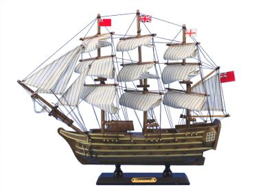 Wooden HMS Victory Tall Model Ship 14""