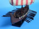 Wooden Viking Drakkar Model Boat 14""