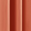 52 x 84 inch Solid Orange Apricot Thermal Blackout Curtain Panels - Set of 2