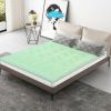 Full size 3-inch Thick Green Ergonomic Breathable Air Foam Mattress Topper