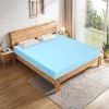 Full size 3-inch Thick Gel-Infused Air Foam Mattress Topper in Light Blue