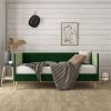 Twin size Modern Green Velvet Upholstered Daybed