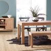 Modern Farmhouse 63-inch Solid Wood Dining Table in Rustic Light Brown Finish