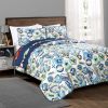 Twin Size Lightweight Navy Race Cars 2 Piece Quilt Set