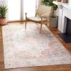 3 ft. x 5 ft. Traditional Persian Style Washable Boho Light Grey Red Area Rug