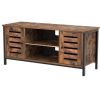 Modern Mid-Century Industrial Metal Wood TV Stand for TV up to 50-inch