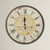 Vintage Oversized Distressed Metal Wall Clock