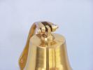 Brass Plated Hanging Harbor Bell 7&quot;