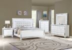 Sterling Queen 5 PC LED Bedroom set made with wood in White Color