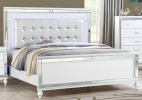 Sterling Queen 5 PC LED Bedroom set made with wood in White Color