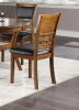 Dining Room Furniture Walnut Finish Set of 2 Side Chairs Cushion Seats Unique Back Kitchen Breakfast Chairs