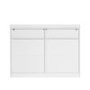 6 Drawer Dresser, White Dresser for Bedroom with LED Lights, Modern Dressers & Chests of Drawers with Sturdy Frame for Living Room, Entryway, Hallway