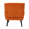 Modern Soft Velvet Material Ergonomics Accent Chair Living Room Chair Bedroom Chair Home Chair With Black Legs For Indoor Home