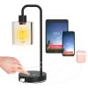 2Packs Touch Control Table Lamp 3-Way Dimmable Nightstand Reading Lamp With Glass Shade or Bedroom Living Room