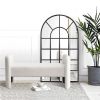 Welike 52" Bench for Bedroom End of Bed Modern Contemporary Design Ottoman Couch Long Bench Window Sitting Fireplace Bench, Teddy White (Ivory)