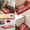 Christmas Bath Mat Bathroom Rugs Decor, Merry Christmas Bath Rugs Non Slip