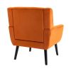 Modern Soft Velvet Material Ergonomics Accent Chair Living Room Chair Bedroom Chair Home Chair With Black Legs For Indoor Home