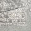 Distressed Medallion Woven Area Rug