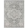 Distressed Medallion Woven Area Rug