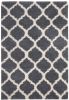 Shag Blue/White Area Rug 5x8