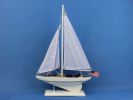 Wooden Intrepid Model Sailboat Decoration 16""