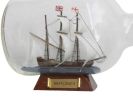 Mayflower Model Ship in a Glass Bottle  9""