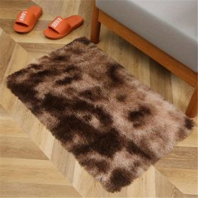 Rug For Indoor Bedroom And Living Room (Color: Tie-dye Brown, size: 23.62*35.43inch)