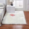 Fluffy Imitation Wool Area Rug