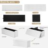 45 Inches Large Folding Storage Ottoman Bench with Memory Foam