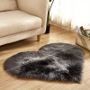 Heart Shaped Faux Sheepskin Area Rug